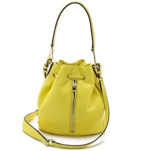 Elizabeth and James Yellow mini bucket bag